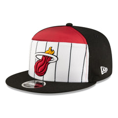 Miami Heat 2025 NBA Tip Off Split Panel 9FIFTY Snapback Hat White/Black - New Era