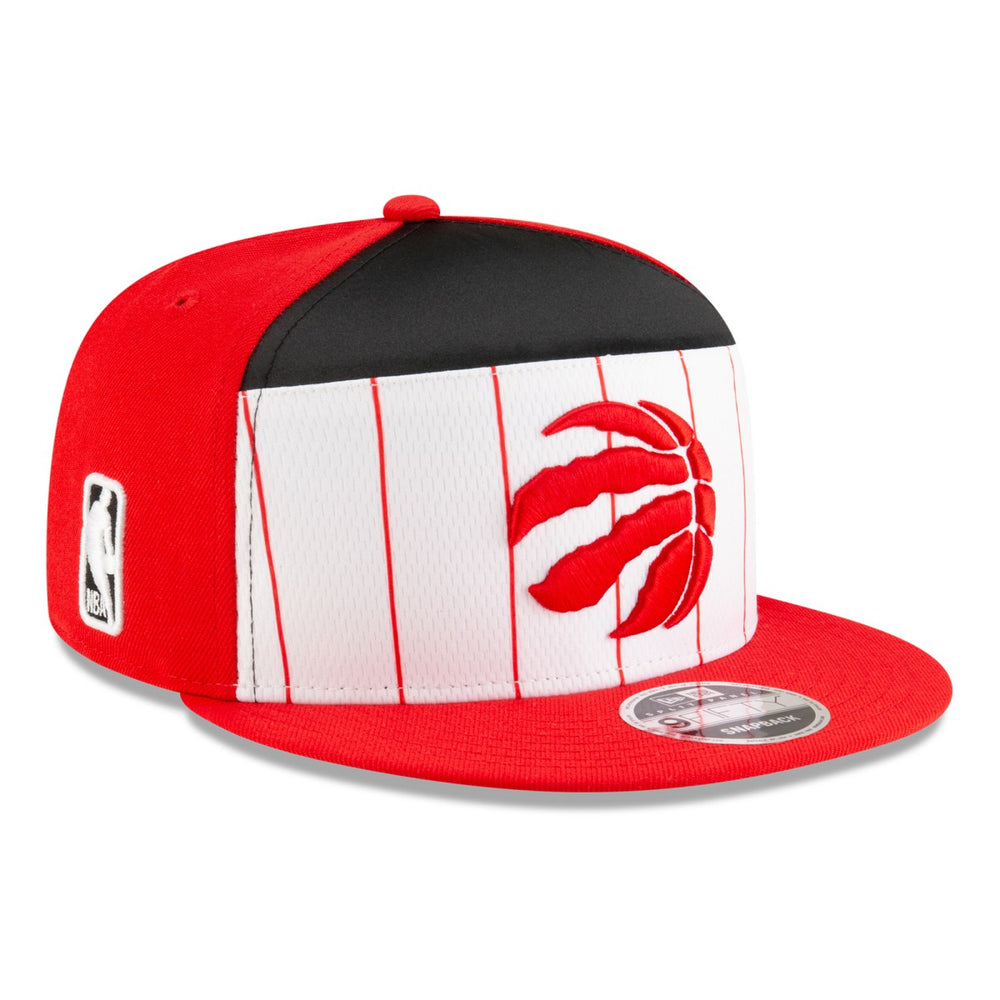 Toronto Raptors 2025 NBA Tip Off Split Panel 9FIFTY Snapback Hat White/Red - New Era