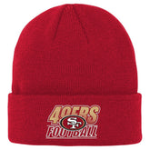 San Francisco 49ers Outerstuff Youth Team Gradient Cuffed Knit Hat - Scarlet Hats
