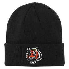 Cincinnati Bengals Outerstuff Youth Team Gradient Cuffed Knit Hat - Black Hats