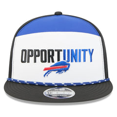 Buffalo Bills New Era 2025 Inspire Change Split Panel 9FIFTY Snapback Hat - White/Black Hats