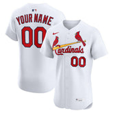 St. Louis Cardinals Nike Home Elite Custom Jersey - White Jerseys
