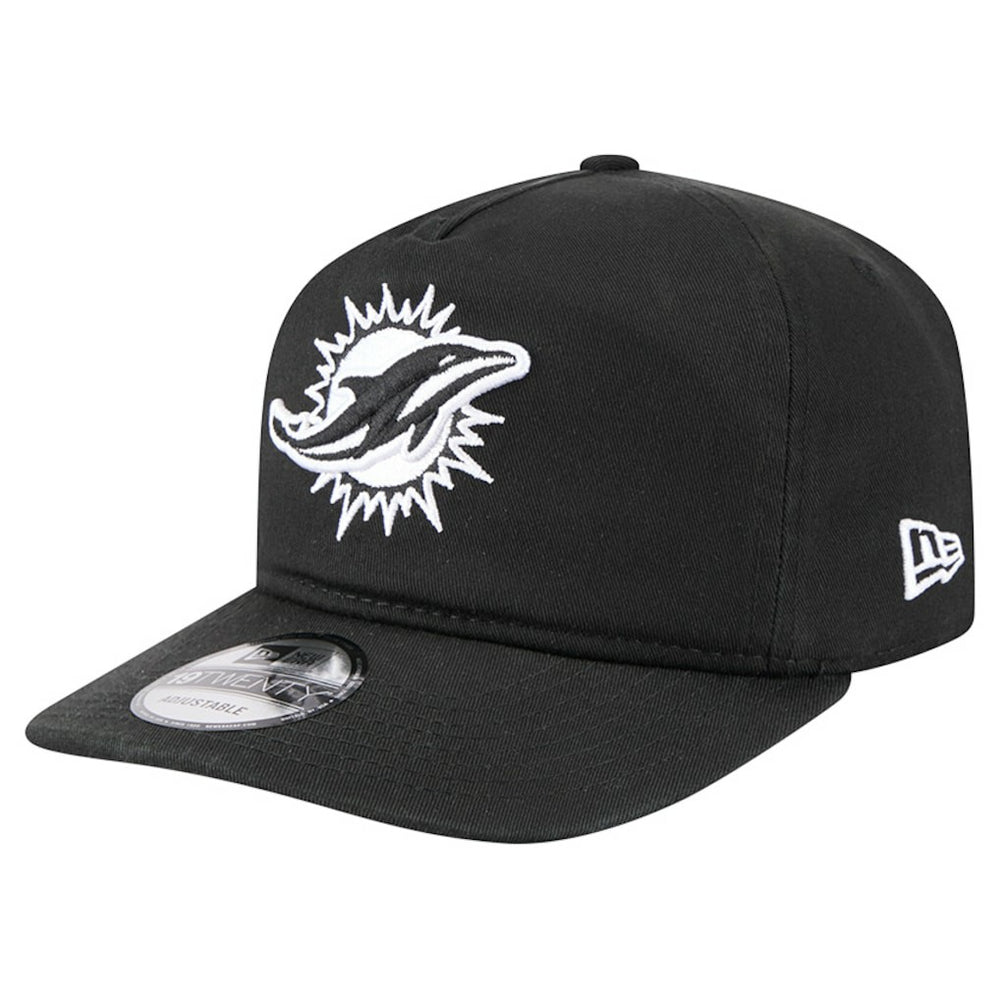 Miami Dolphins New Era 19TWENTY Adjustable Hat - Black/White Hats
