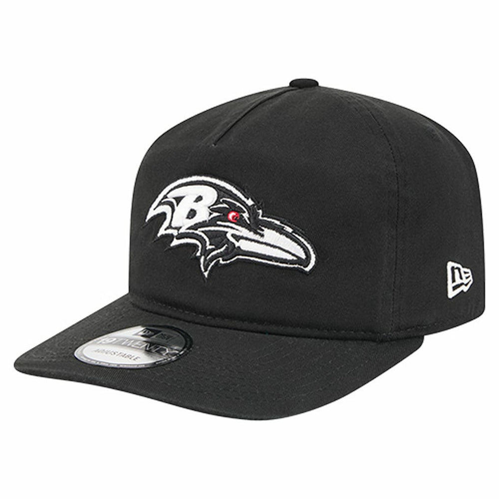Baltimore Ravens New Era 19TWENTY Adjustable Hat - Black/White Hats