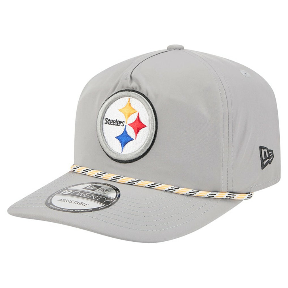 Pittsburgh Steelers New Era Rope 19TWENTY Hat - Gray Hats