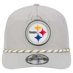 Pittsburgh Steelers New Era Rope 19TWENTY Hat - Gray Hats
