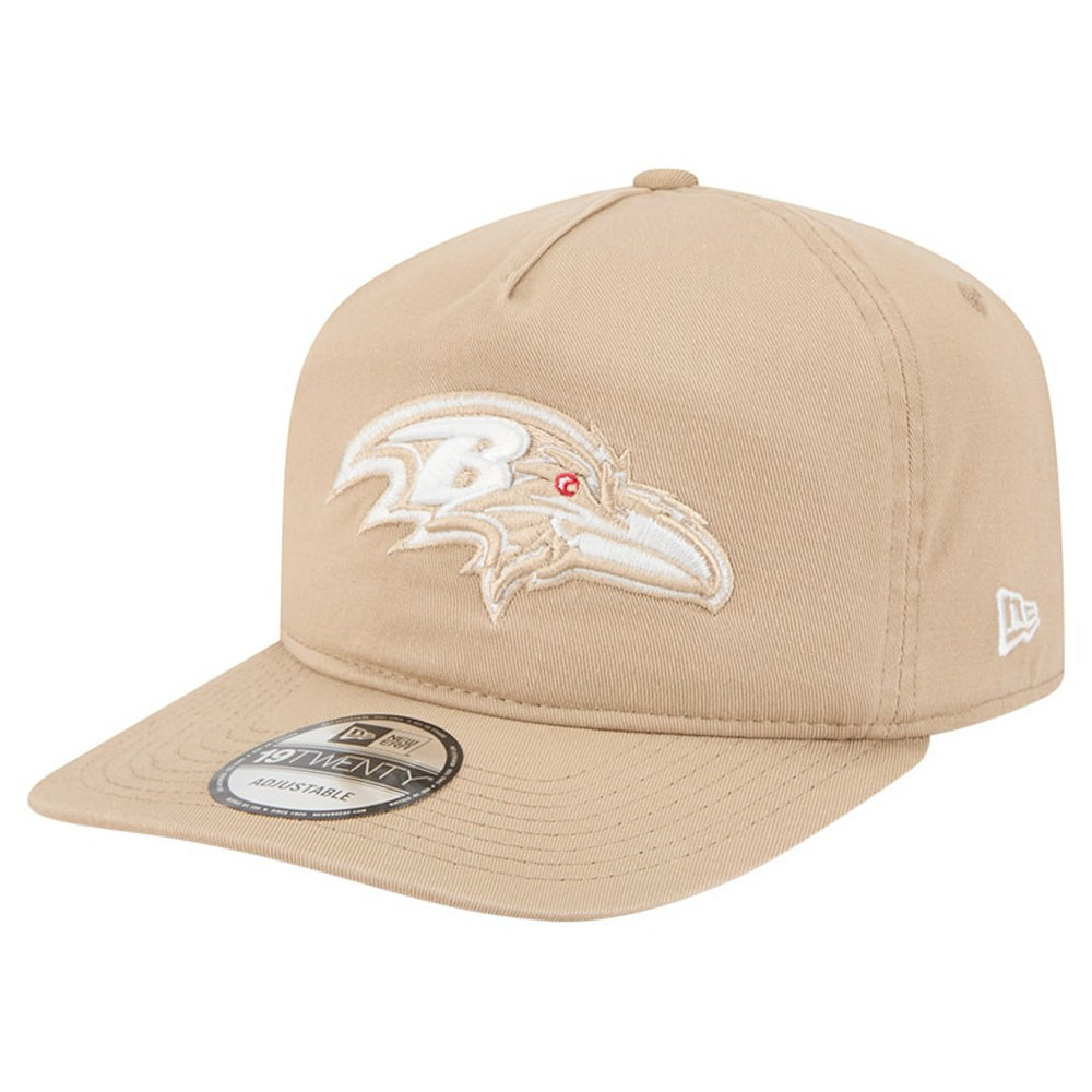 Baltimore Ravens New Era 19TWENTY Adjustable Hat - Tan Hats