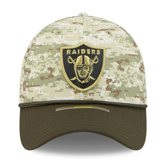 Las Vegas Raiders New Era 2025 Salute to Service 39THIRTY Flex Hat - Camo Hats