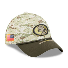 San Francisco 49ers New Era 2025 Salute to Service 39THIRTY Flex Hat - Camo Hats