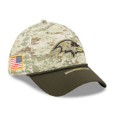 Baltimore Ravens New Era 2025 Salute to Service 39THIRTY Flex Hat - Camo Hats