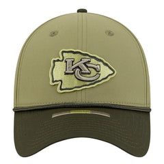 Kansas City Chiefs New Era 2025 Salute to Service 39THIRTY Flex Hat - Green Hats