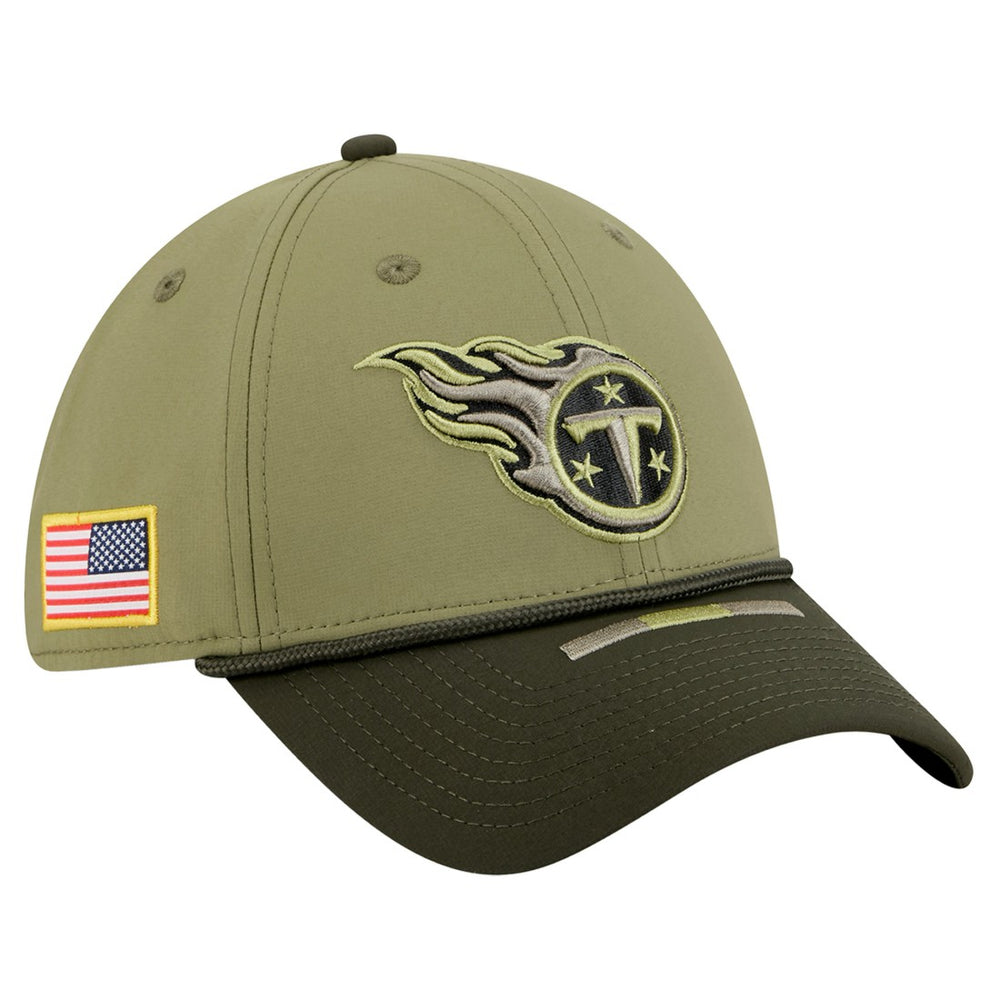 Tennessee Titans New Era 2025 Salute to Service 39THIRTY Flex Hat - Green Hats
