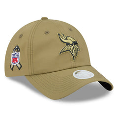 Minnesota Vikings New Era Women's 2025 Salute to Service Pony Tail Adjustable Hat - Green Hats