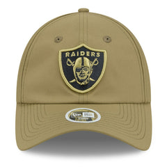 Las Vegas Raiders New Era Women's 2025 Salute to Service Pony Tail Adjustable Hat - Green Hats