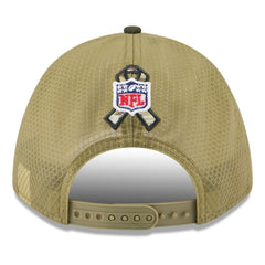 Miami Dolphins New Era Youth 2025 Salute to Service 9FORTY A-Frame Adjustable Hat - Green/Dark Green Hats