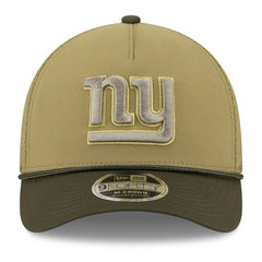 New York Giants New Era Youth 2025 Salute to Service 9FORTY A-Frame Adjustable Hat - Green/Dark Green Hats
