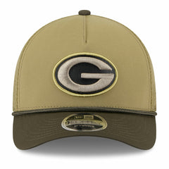 Green Bay Packers New Era Youth 2025 Salute to Service 9FORTY A-Frame Adjustable Hat - Green/Dark Green Hats