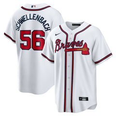 Spencer Schwellenbach Atlanta Braves Nike Home Replica Jersey - White Jerseys