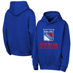 New York Rangers Outerstuff Youth Back to Basics Hoodie - Blue | US 202900631