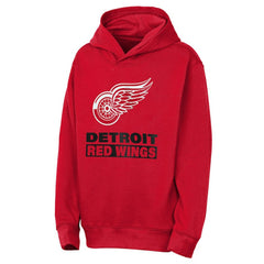 Detroit Red Wings Outerstuff Youth Back to Basics Hoodie - Red | US 202900642
