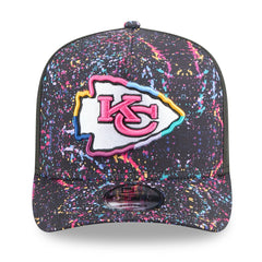 Kansas City Chiefs New Era 2025 NFL Crucial Catch A-Frame 9FIFTY Snapback Hat - Black Hats