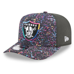 Las Vegas Raiders New Era 2025 NFL Crucial Catch A-Frame 9FIFTY Snapback Hat - Black Hats