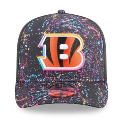 Cincinnati Bengals New Era 2025 NFL Crucial Catch A-Frame 9FIFTY Snapback Hat - Black Hats