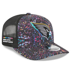 Arizona Cardinals New Era 2025 NFL Crucial Catch 9SEVENTY Adjustable Hat - Black Hats