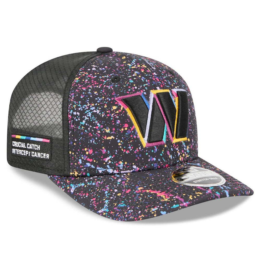 Washington Commanders New Era 2025 NFL Crucial Catch 9SEVENTY Adjustable Hat - Black Hats