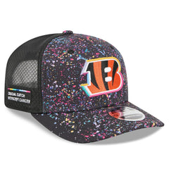 Cincinnati Bengals New Era 2025 NFL Crucial Catch 9SEVENTY Adjustable Hat - Black Hats
