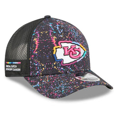 Kansas City Chiefs New Era 2025 NFL Crucial Catch 9FORTY Adjustable Hat - Black Hats