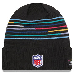 Atlanta Falcons New Era 2025 NFL Crucial Catch Cuffed Knit Hat - Black Hats