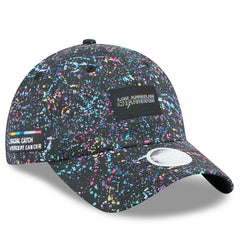 Los Angeles Chargers New Era Women's 2025 NFL Crucial Catch Pony Tail Adjustable Hat - Black Hats