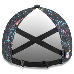 Los Angeles Chargers New Era Women's 2025 NFL Crucial Catch Pony Tail Adjustable Hat - Black Hats