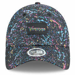 Minnesota Vikings New Era Women's 2025 NFL Crucial Catch Pony Tail Adjustable Hat - Black Hats