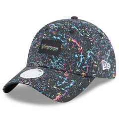 Minnesota Vikings New Era Women's 2025 NFL Crucial Catch Pony Tail Adjustable Hat - Black Hats