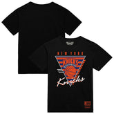 New York Knicks Worldwide Collection Tri-Logo T-Shirt Black - Mitchell & Ness