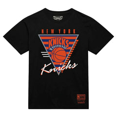 New York Knicks Worldwide Collection Tri-Logo T-Shirt Black - Mitchell & Ness