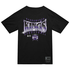 Sacramento Kings Worldwide Collection Glow Up T-Shirt Black - Mitchell & Ness