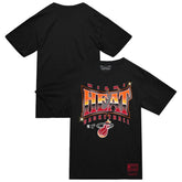 Miami Heat Worldwide Collection Glow Up T-Shirt Black - Mitchell & Ness