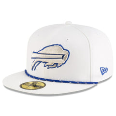 Buffalo Bills New Era 2025 Rivalries Collection Sideline Rope 59FIFTY Fitted Hat - White Hats
