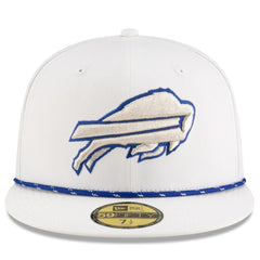 Buffalo Bills New Era 2025 Rivalries Collection Sideline Rope 59FIFTY Fitted Hat - White Hats