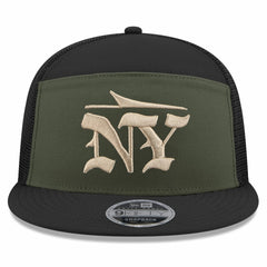 New York Jets New Era 2025 Rivalries Collection Team Split Panel 9FIFTY Snapback Hat - Gotham Green Hats