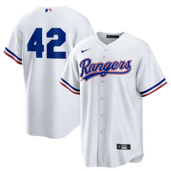 Texas Rangers Nike Home 2025 Jackie Robinson Day Replica Jersey - White Jerseys