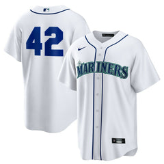 Seattle Mariners Nike Home 2025 Jackie Robinson Day Replica Jersey - White Jerseys