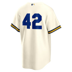 Milwaukee Brewers Nike Home 2025 Jackie Robinson Day Replica Jersey - Cream Jerseys