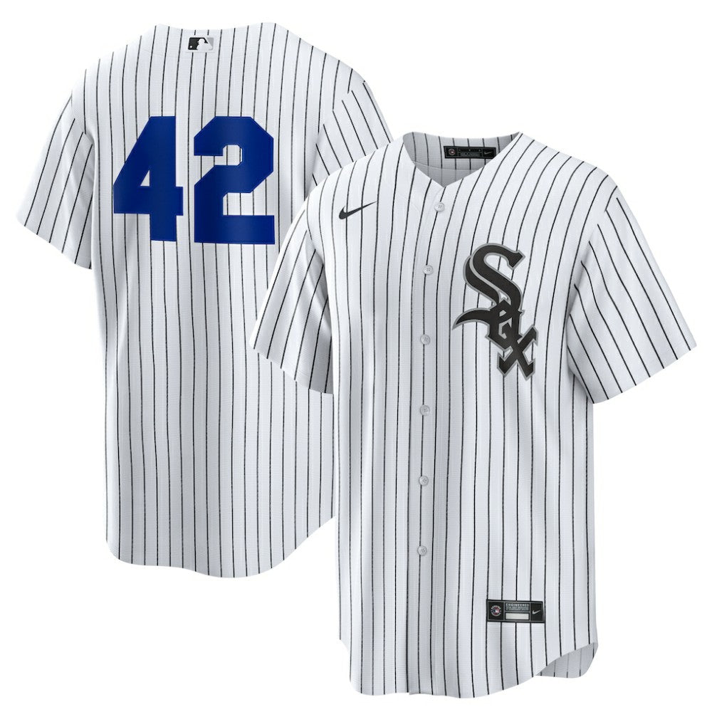 Chicago White Sox Nike Home 2025 Jackie Robinson Day Replica Jersey - White Jerseys