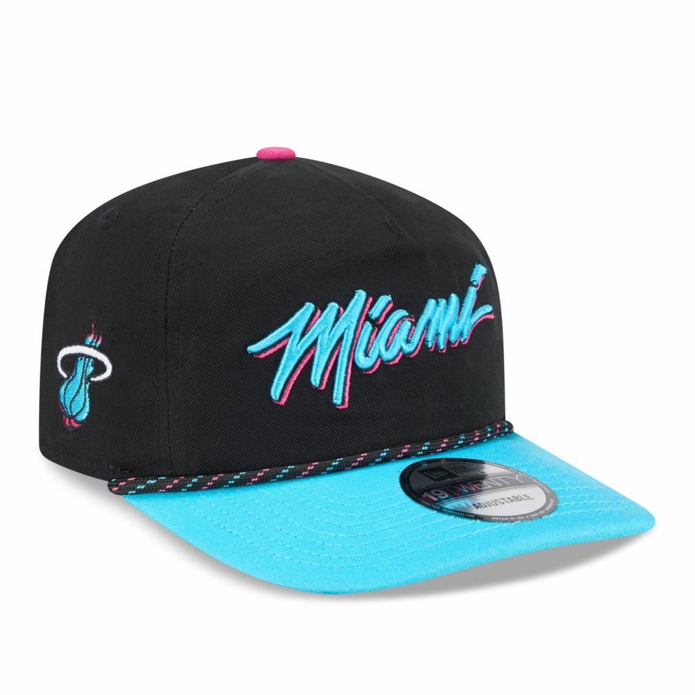 Miami Heat 2025/26 City Edition 19TWENTY Adjustable Hat Black/Turquoise - New Era