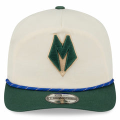 Milwaukee Bucks 2025/26 City Edition 19TWENTY Adjustable Hat Cream/Hunter Green - New Era