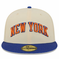 New York Knicks 2025/26 City Edition 59FIFTY Fitted Hat Cream/Blue - New Era outlet
